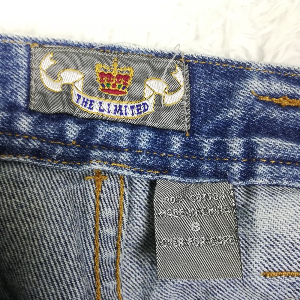 Vtg The Limited Womens Mom Jeans Blue Denim Button Fly High Rise Relaxed 8 - Picture 6 of 10